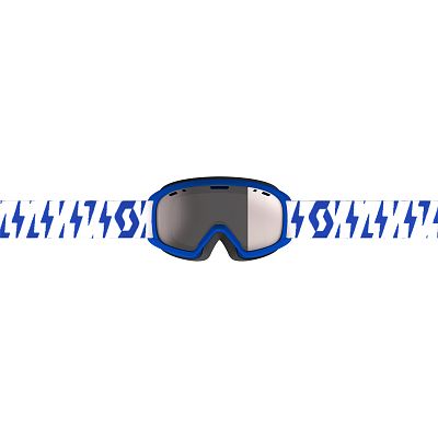 Превью Горнолыжная маска уменьшенного размера Маска горнолыжная SCOTT Junior Witty Royal Blue/White/Enhancer Silver Chrome (271826-7643313)