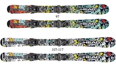 Превью Детские горные лыжи Горные лыжи HEAD Monster Easy JRS + JRS 4.5 GW (31448501)