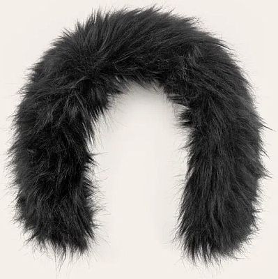 Превью  Мех искусстенный на капюшон POIVRE BLANC W25-7100-WO Black