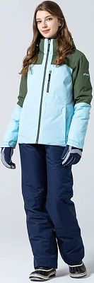 Превью Женская горнолыжная куртка Куртка горнолыжная PHENIX Bicolor Block Pale Blue