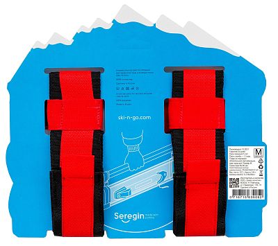 Превью  Стяжка для горных лыж и палок SKI-N-GO (Пара) Red 60-95 (643VZ-TL17_BLRE)