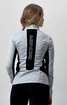 Превью Женская лыжная куртка Куртка лыжная FISCHER Softshell Light W Серый