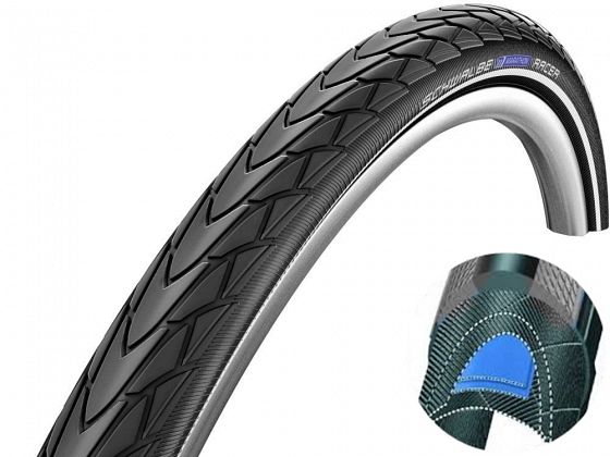 Велопокрышка SCHWALBE Marathon Racer 28"/700C Perfomance RaceGuard Сталь 67 TPI 