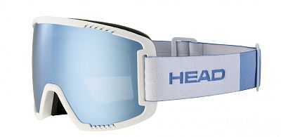 Превью Горнолыжная маска для солнечной погоды Маска горнолыжная HEAD Contex White/FMR Blue (392831)