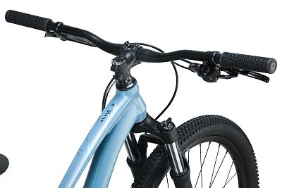 Превью Горный женский велосипед Велосипед ASPECT Alma Elite 27.5 Серо-Голубой (2025)