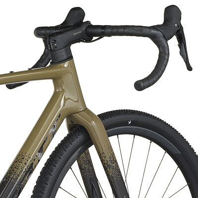 Превью Карбоновый гравийный велосипед Велосипед SCOTT Addict Gravel 40 (2026) Kaki Green/Carbon Black