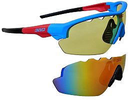 Превью Очки лыжные KV+ Ticino Blue/Red, Линзы: Жёлтая, Мультиколор (SG14.12)