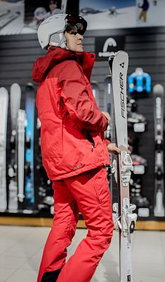 Превью Женская горнолыжная куртка Куртка горнолыжная VIST Crystal Stone Truered