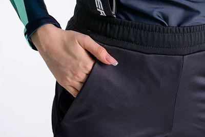 Превью Женские лыжные брюки Брюки лыжные FISCHER Softshell Light W Чёрный