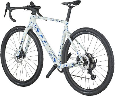 Превью Карбоновый гравийный велосипед Велосипед SCOTT Addict Gravel 30 (2026) White/Splatter Blue