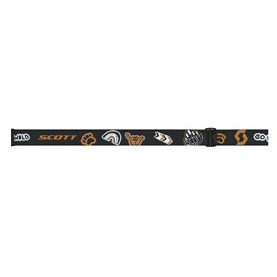 Превью Горнолыжная маска уменьшенного размера Маска горнолыжная SCOTT Junior Agent Black/Orange/Enhancer (271829-1009004)
