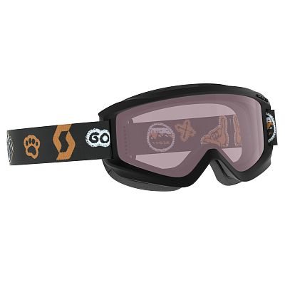 Превью Горнолыжная маска уменьшенного размера Маска горнолыжная SCOTT Junior Agent Black/Orange/Enhancer (271829-1009004)
