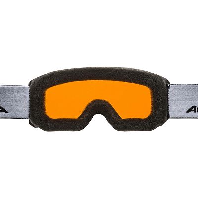 Превью Детские горнолыжная маска Маска горнолыжная ALPINA Scarabeo Jr Black Matt/Orange (A7258131)