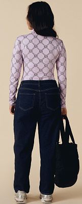 Превью Женский свитер Свитер POIVRE BLANC W25-1940-WO Monogram Purple