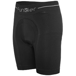 Превью Велотрусы FUNKIERBIKE Sestriere Seamless-Tech Boxer Shorts Без лямок Чёрный