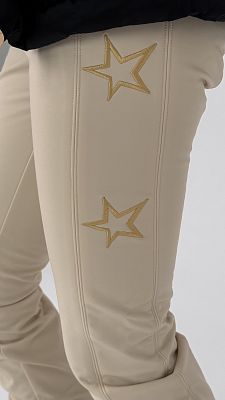Превью Женские горнолыжные брюки Брюки горнолыжные HIGH SOCIETY Lani Star Cream