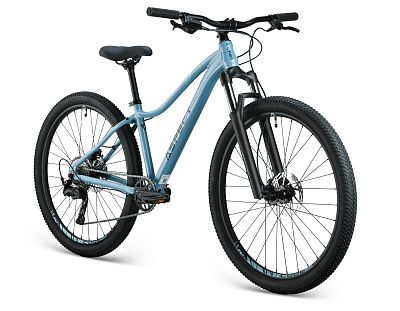 Превью Горный женский велосипед Велосипед ASPECT Alma Elite 27.5 Серо-Голубой (2025)