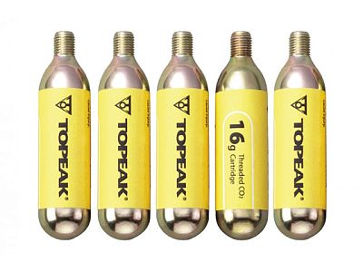 Превью Запчасть Баллоны для насоса (5 шт) TOPEAK Threaded CO2 Cartridge (16 гр)