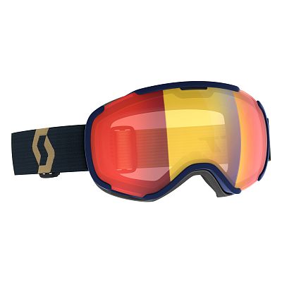 Превью Фотохромная горнолыжная маска Маска горнолыжная SCOTT Faze II LS Dark Blue/Light Grey/Red Chrome (271815-6765341)