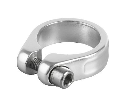 Превью  Зажим подседельный M-WAVE 34.9 мм (хомут с винтом) Серебристый