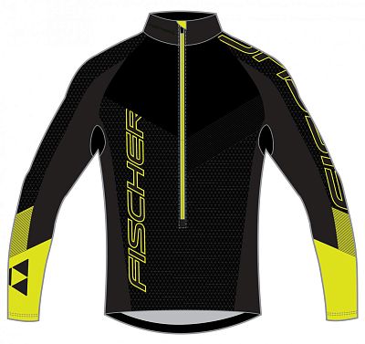 Превью Средний слой Свитер FISCHER Racing Shirt Lahti Black/Yellow