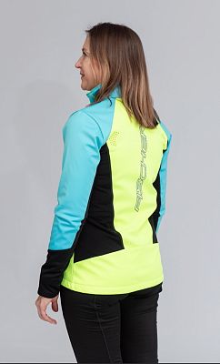 Превью Женская лыжная куртка Куртка лыжная FISCHER Softshell Warm W Бирюзовый