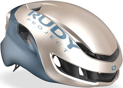 Превью  Шлем велосипедный RUDY PROJECT Nytron Champagne/Blue Avio Metal Matte