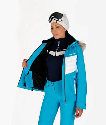 Превью Женская горнолыжная куртка Куртка горнолыжная FISCHER Alpbach Blue Ocean