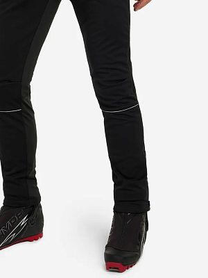 Превью Мужские лыжные брюки Брюки лыжные FISCHER Softshell Warm Чёрный