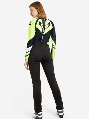 Превью Женские лыжные брюки Брюки лыжные FISCHER Softshell Warm W Чёрный