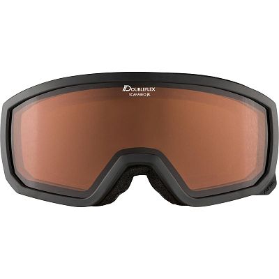 Превью Горнолыжная маска ALPINA Scarabeo Jr Black Matt/Orange (A7258131)