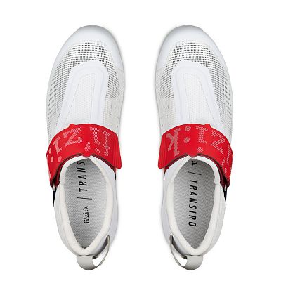 Превью  Велотуфли FIZIK Transiro Hydra Aeroweave Carbon White/Red/Blue