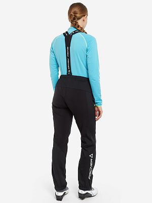 Превью Женские лыжные брюки Брюки лыжные FISCHER Softshell Light W Чёрный