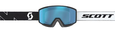 Превью Горнолыжная маска Маска горнолыжная SCOTT Factor Pro Black White/Aurora Green Chrome (283567-1007371)