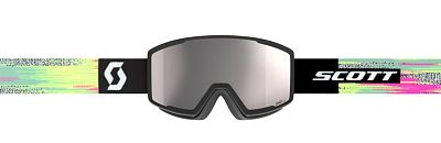 Превью Горнолыжная маска уменьшенного размера Маска горнолыжная SCOTT Factor Pro Black Neon Yellow/Silver Chrome (283567-4755313)