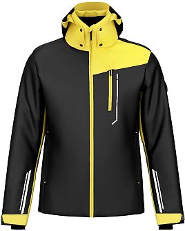Куртка горнолыжная HEAD Supershape M Black/Luminous Yellow