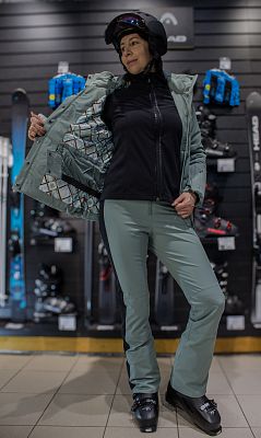 Превью Женская горнолыжная куртка Куртка горнолыжная POIVRE BLANC W24-0801-WO Lichen Green