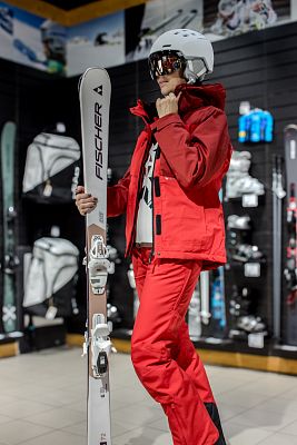 Превью Женская горнолыжная куртка Куртка горнолыжная VIST Crystal Stone Truered