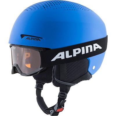 Превью  Шлем горнолыжный ALPINA Zupo+Piney Set Blue Matt (A9239-80)