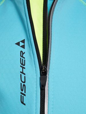 Превью Детская лыжная куртка Куртка лыжная FISCHER Softshell Warm Jr Бирюзовый