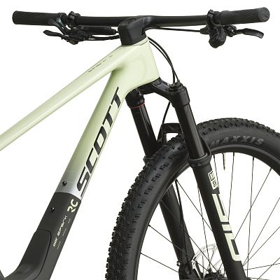 Превью Двухподвесный велосипед Велосипед SCOTT Spark RC Team (2027) Cream Green/Carbon Black
