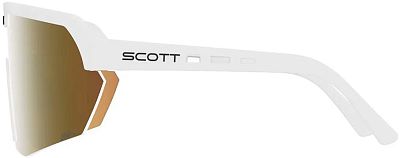 Превью Велоочки Велоочки SCOTT Sport Shield LS White Matt, Линзы: AMP Gold Chrome (289233-0196374)