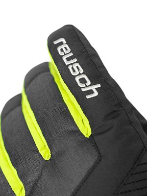 Превью Горнолыжные перчатки Перчатки горнолыжные REUSCH Bennet R-Tex XT Junior Blck/Blck Mel/Safety Yellow