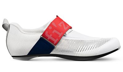 Превью  Велоботинки для триатлона FIZIK Transiro Hydra Aeroweave Carbon White/Red/Blue