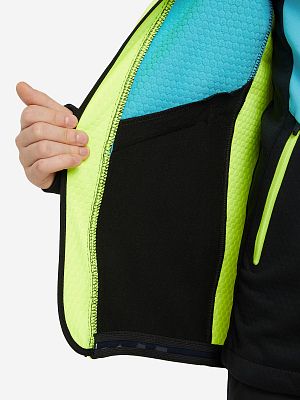 Превью Детская лыжная куртка Куртка лыжная FISCHER Softshell Warm Jr Бирюзовый